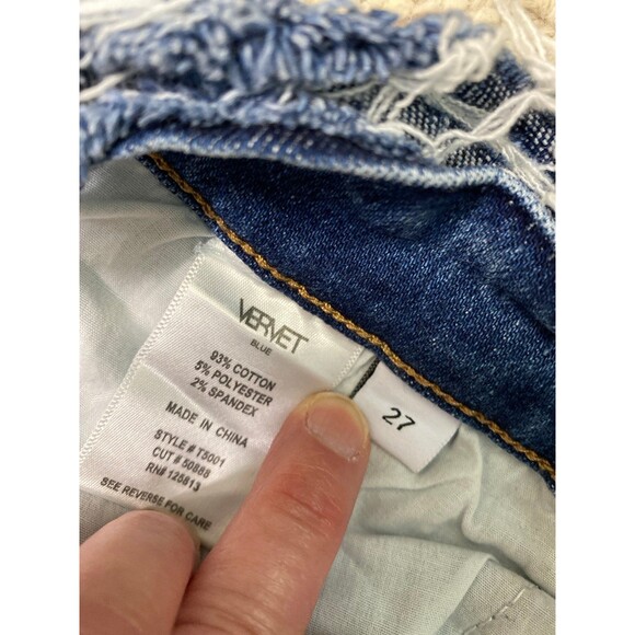 27 Vervet High Rise Ankle Straight Distressed - Picture 6 of 6